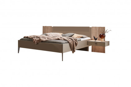 Plan von Thielemeyer - Doppelbett fango mit Lack-Aufsatz, Nakos & Paneelen