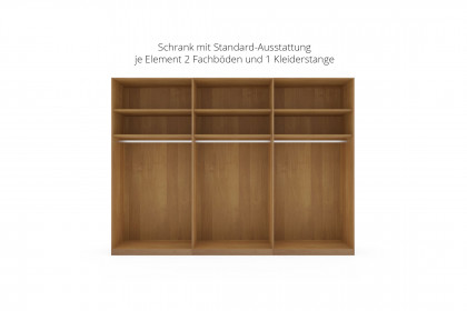 Lausanne von Wiemann - Schlafzimmer mit Hängeschränken & Wandregalen