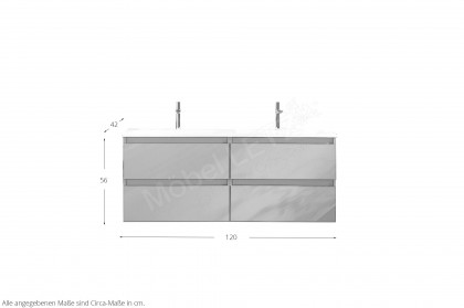 b·solid von puris - Badezimmer in Titangrau