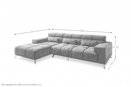 Speed von AZ Iwaniccy - Ecksofa links schlamm