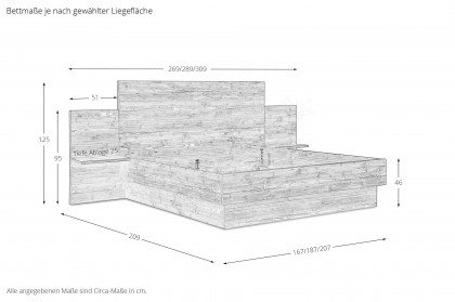 Meran von Schösswender - Schlafzimmer Altfichte - kaschmir optimatt
