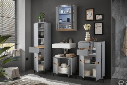 Avanto von BEGA - Badezimmerset in Hellgrau matt