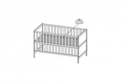 GW-Alkmaar von GERMANIA - Kinderbett inklusive Umbau-Set zum Juniorbett