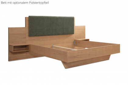 Meran von Schösswender - Doppelbett mit Nischen Wildeiche Furnier