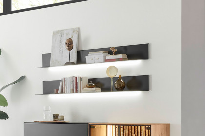Selino von Hartmann - Sideboard Kerneiche natur/ Birke anthrazit 
