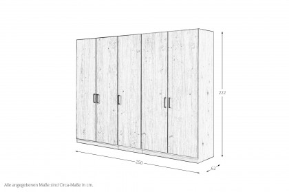 Meran von Schösswender - Kleiderschrank Wildeiche Furnier