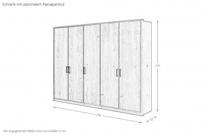 Meran von Schösswender - Kleiderschrank Wildeiche Furnier
