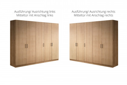 Meran von Schösswender - Kleiderschrank Wildeiche Furnier