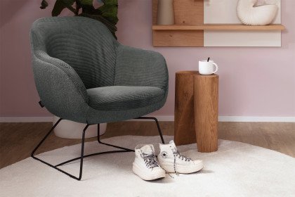 Glove-B von SCHÖNER WOHNEN - Polstersessel anthrazit-stone