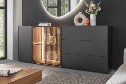 Selino von Hartmann - Sideboard 4221 Kerneiche natur/ Birke anthrazit 