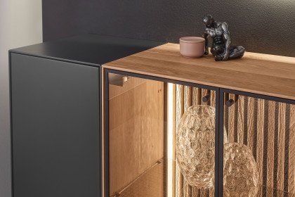 Selino von Hartmann - Sideboard 4221 Kerneiche natur/ Birke anthrazit 