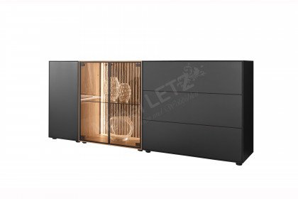 Selino von Hartmann - Sideboard 4221 Kerneiche natur/ Birke anthrazit 