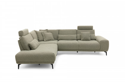 MR 290 von Musterring - Couchgarnitur links lind