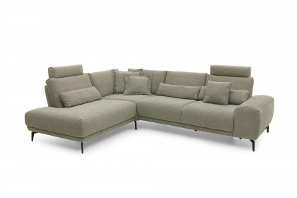 MR 290 von Musterring - Couchgarnitur links lind