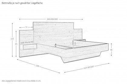 Meran von Schösswender - Schlaf-/ Hotelzimmer Wildeiche - schwarz