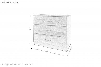 Meran von Schösswender - Schlaf-/ Hotelzimmer Wildeiche - schwarz