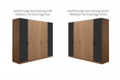 Meran von Schösswender - Schlaf-/ Hotelzimmer Wildeiche - schwarz