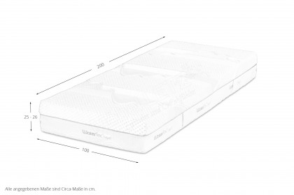 Princess 5000 DTFK von Hemafa - Doppel-Federkern-Matratze 100 x 200 cm