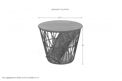 Selino von Hartmann - Wohnwand V22 Kerneiche natur/ anthrazit 