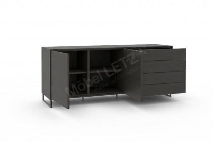 Kara-Frame von Musterring - höhenverstellbarer Schreibtisch in Eiche graphit