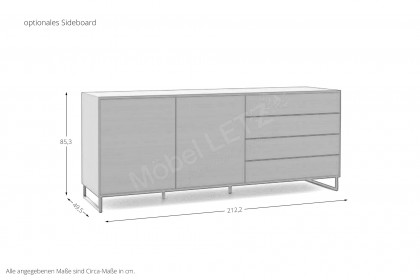Kara-Frame von Musterring - höhenverstellbarer Schreibtisch in Eiche graphit