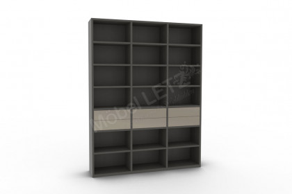 Kara-Frame von Musterring - höhenverstellbarer Schreibtisch in Eiche graphit