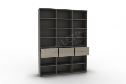 Kara-Frame von Musterring - höhenverstellbarer Schreibtisch in Eiche graphit