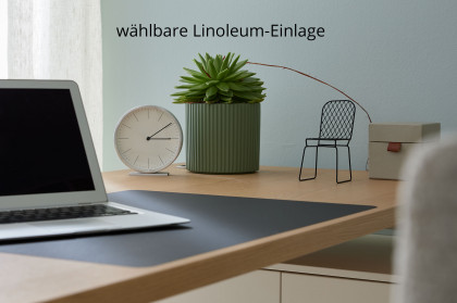 Kara-Frame von Musterring - höhenverstellbarer Schreibtisch in Eiche graphit