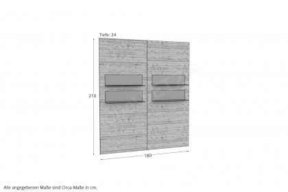 Ferrara von Schösswender - Regalelement FE 06 Wildeiche geölt
