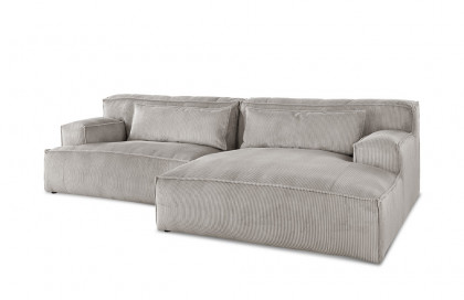 Lecco von Primavera Furniture - Sofagarnitur rechts grey