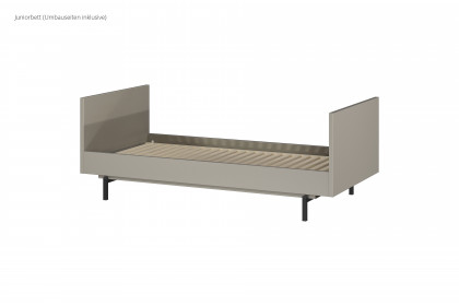 GW-Tomino von GERMANIA - Babybett steingrau mit Umbau-Set zum Juniorbett