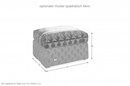 Opera-LE22 von Schröno - Eckcouch creme