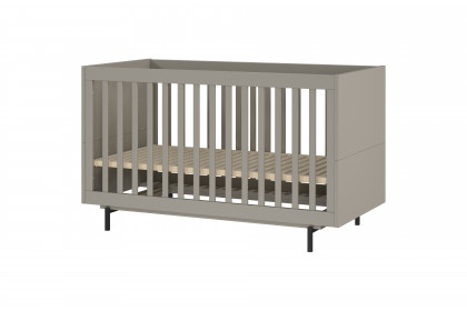 GW-Tomino von GERMANIA - Babyzimmer-Set steingrau Schrank, Bett & Wiko