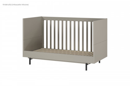 GW-Tomino von GERMANIA - Babyzimmer-Set steingrau Schrank, Bett & Wiko