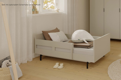 GW-Tomino von GERMANIA - Babyzimmer-Set steingrau Schrank, Bett & Wiko