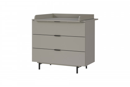 GW-Tomino von GERMANIA - Babyzimmer-Set steingrau Schrank, Bett & Wiko