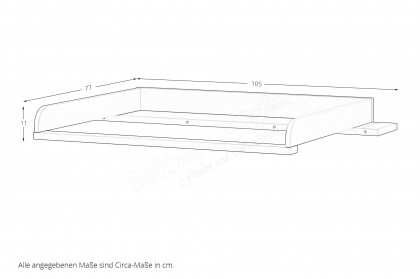 GW-Tomino von GERMANIA - Babyzimmer-Set steingrau Schrank, Bett & Wiko