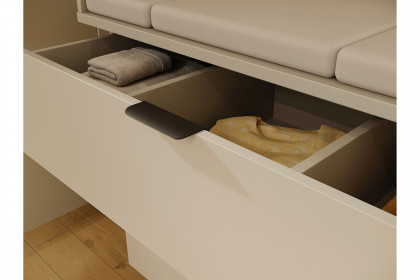 GW-Tomino von GERMANIA - Babyzimmer-Set steingrau Schrank, Bett & Wiko