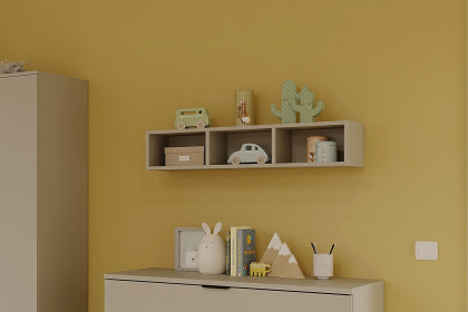 GW-Tomino von GERMANIA - Babyzimmer-Set steingrau Schrank, Bett & Wiko