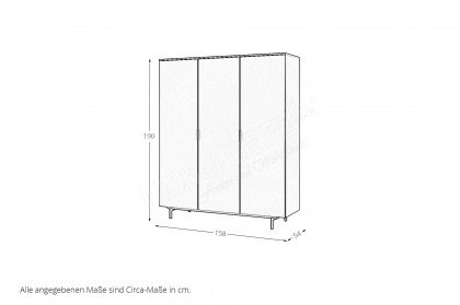 GW-Tomino von GERMANIA - Babyzimmer-Set steingrau Schrank, Bett & Wiko