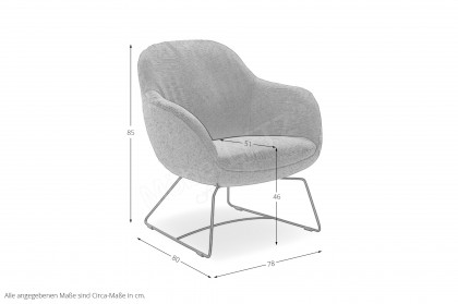 Glove-D von SCHÖNER WOHNEN - Polstersessel fango-olive