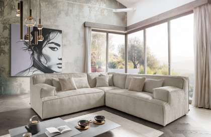 Lecco von Primavera Furniture - Ecksofa ivory