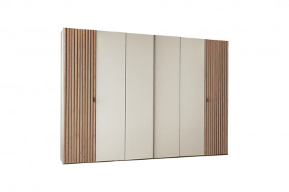 Plan von Thielemeyer - Schlafzimmer-Set champagner mit Lamellen Wildeiche