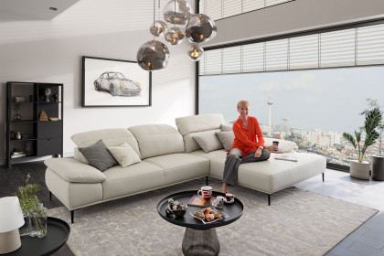 24470 Tavaroo von Willi Schillig - Ledergarnitur Variante rechts greige