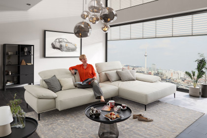 24470 Tavaroo von Willi Schillig - Ledergarnitur Variante rechts greige