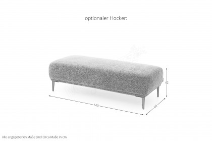 24470 Tavaroo von Willi Schillig - Ledergarnitur Variante links greige