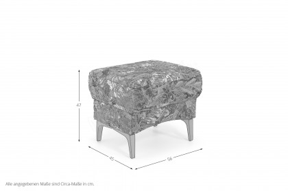 Duett von PM Oelsa - Sessel mit Hocker smaragd