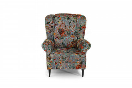 Duett von PM Oelsa - Sessel mit Hocker smaragd