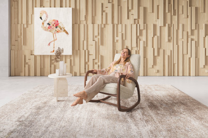 KOINOR Icky - Schaukelsessel beige