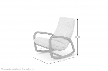 KOINOR Icky - Schaukelsessel beige